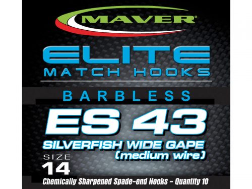 CS24 Maver Barbless Invincible Hook to Nylon Hair Rigs Size 12/3mm Hair/3mm Band