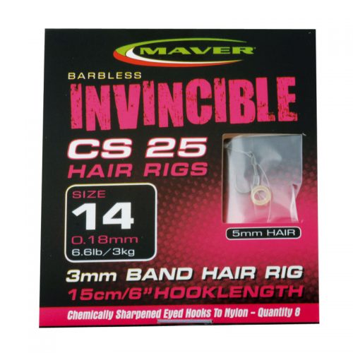 Invincible CS25 hair rig hooks