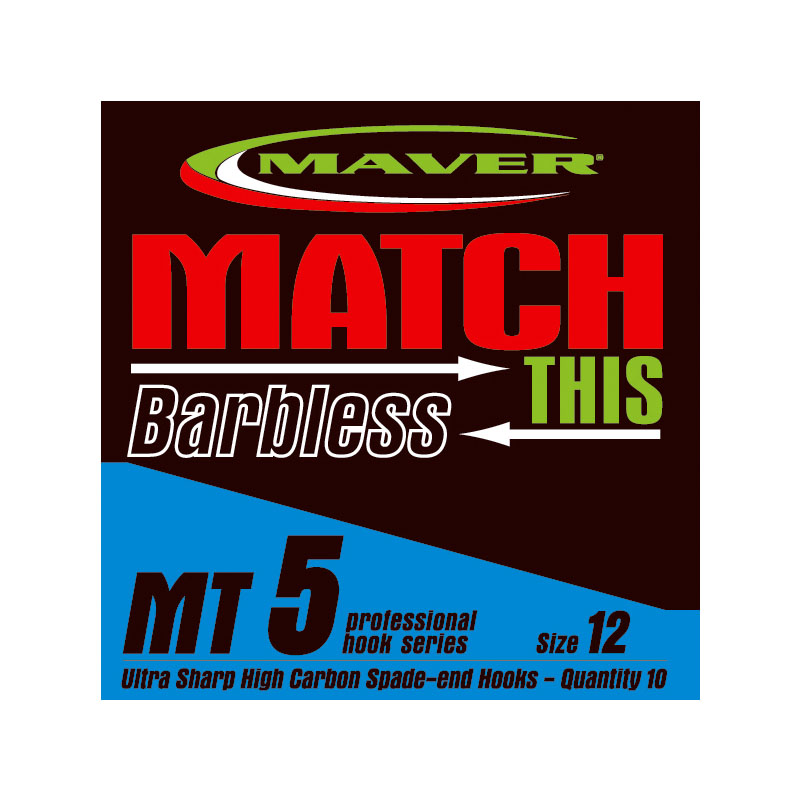 Maver Match This MT5 Hook to Nylon Selection 