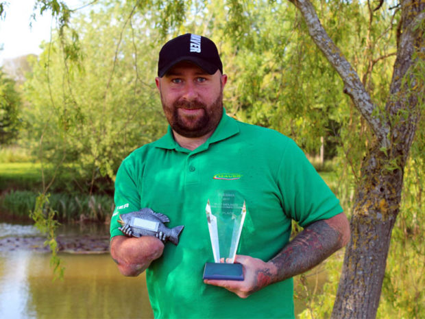 Dave Watson with 1st place and biggest fish trophies Dave Watson with 1st place and biggest fish trophies