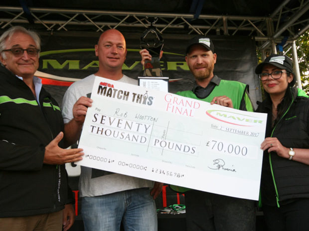 2017 Match This Champion Rob Wootton with anglings biggest prize 2017 Match This Champion Rob Wootton with anglings biggest prize