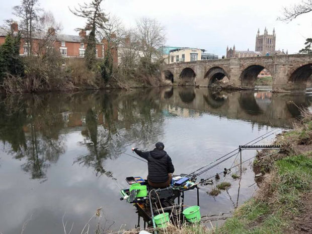 Lee in action on this year’s River Wye 2 day festival