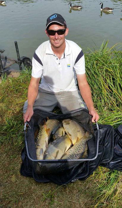 Andy Power with part of his winning catch