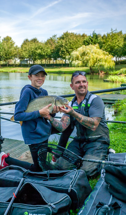 Ed Warren was on hand to offer free angling tuition on the day