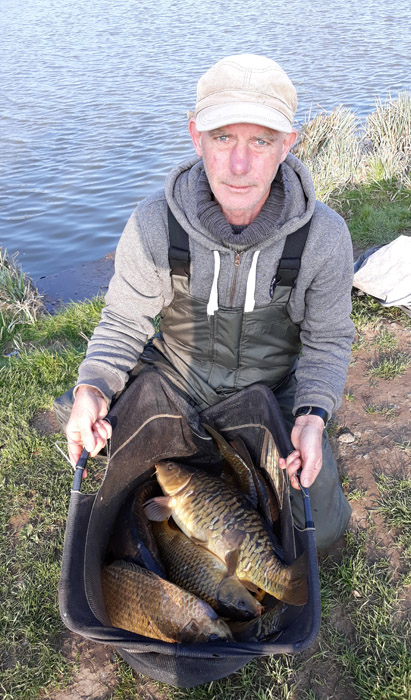 Alan Robertshaw with part of his qualifying catch