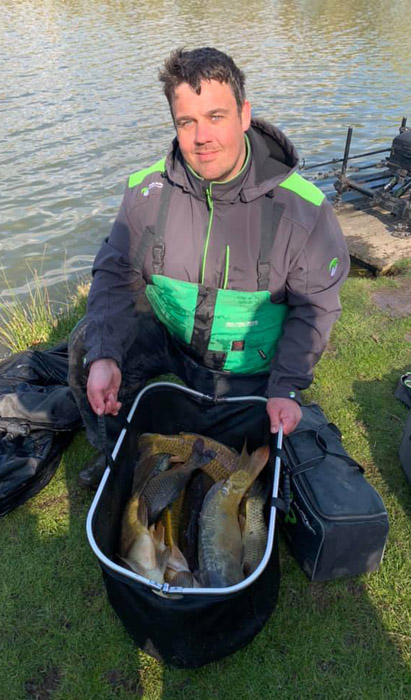 David Burley with a typical Hayfield catch